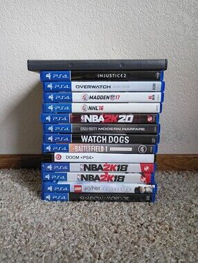 Bundle Lot of 13 PlayStation 4 PS4 Games and 1 PS1 Game Used Shooter Sports Ect